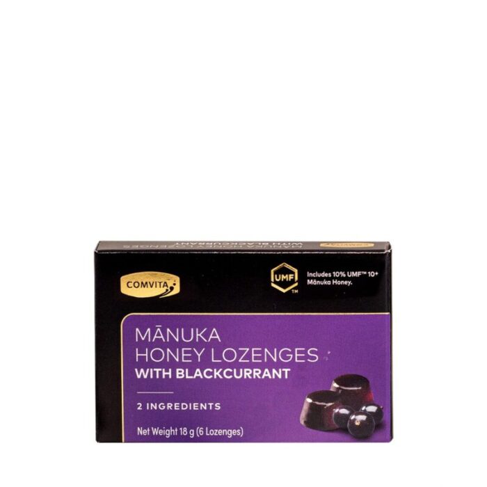 comvita manuka honey lozenges with blackcurrant 6s 240605015144