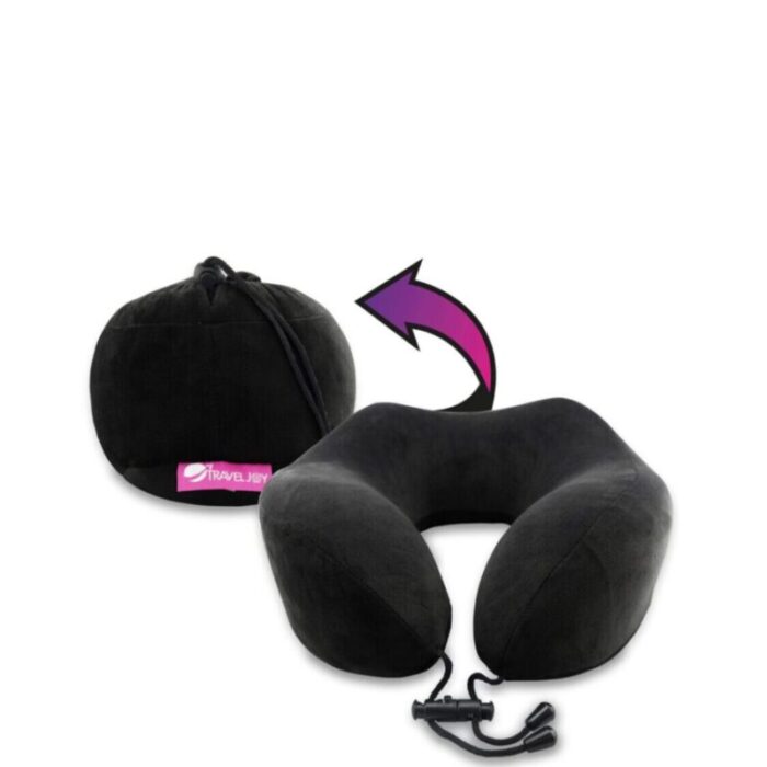 travel joy rollable travel pillow charcoal grey 240801111611